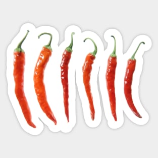 Red hot peppers Sticker